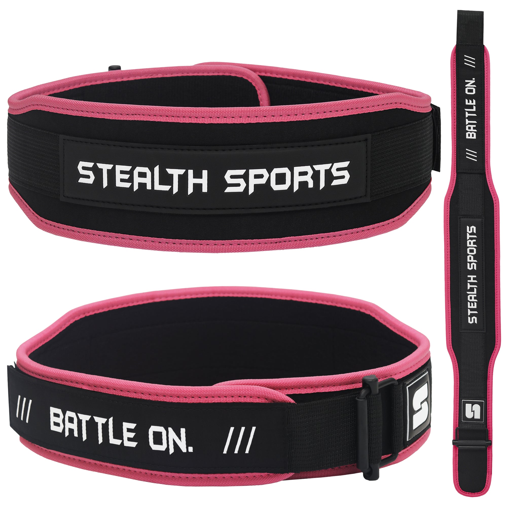 Pink Training Belt - 4 Inch Wide